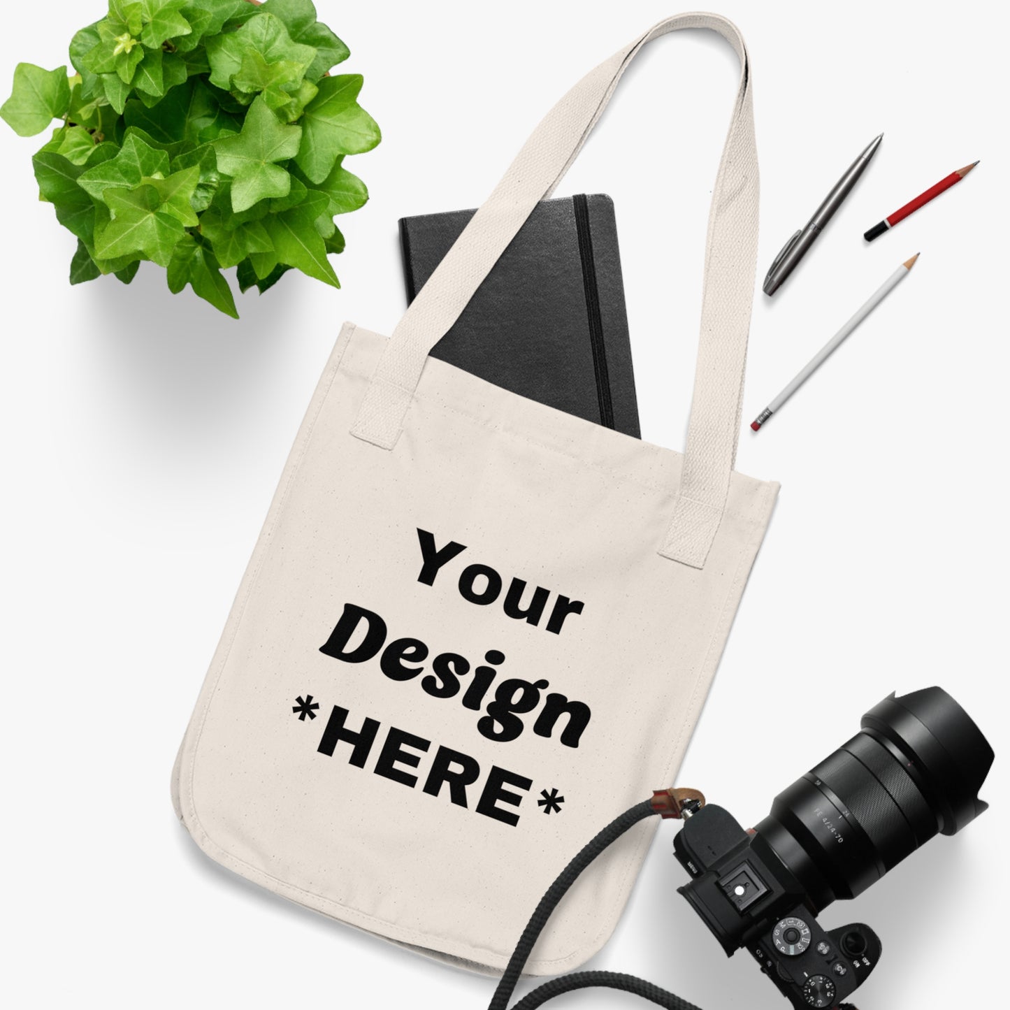 Personalized Organic Canvas Tote Bag