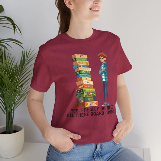 Tee Shirt for Board Gamer. Great gift for board game lovers. Play more Board Games!