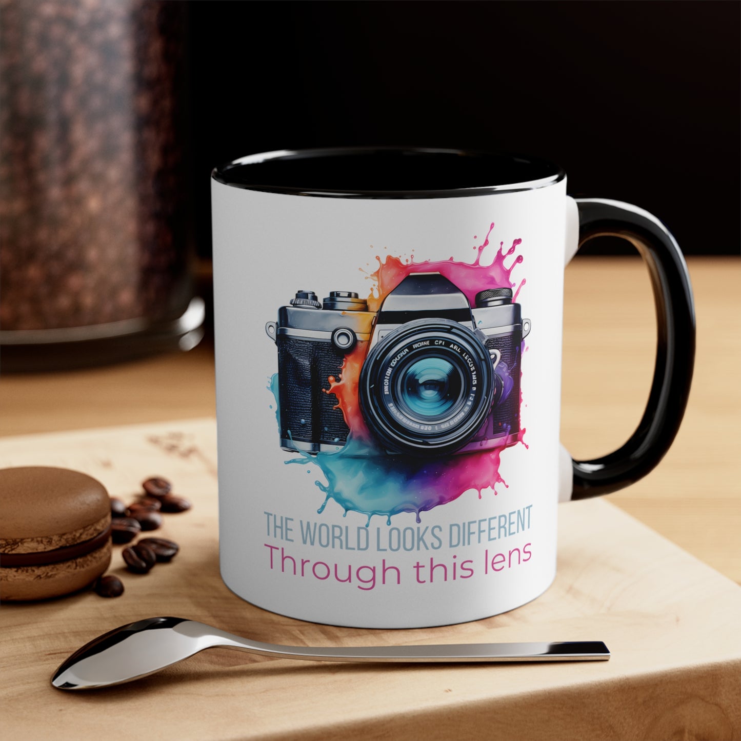 Accent Coffee Mug, 11oz Gift for a Photographer